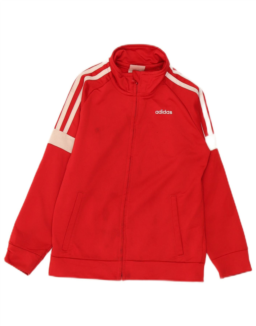 Giacca da tuta da ragazzo Adidas 6-7 anni Colorblock rosso