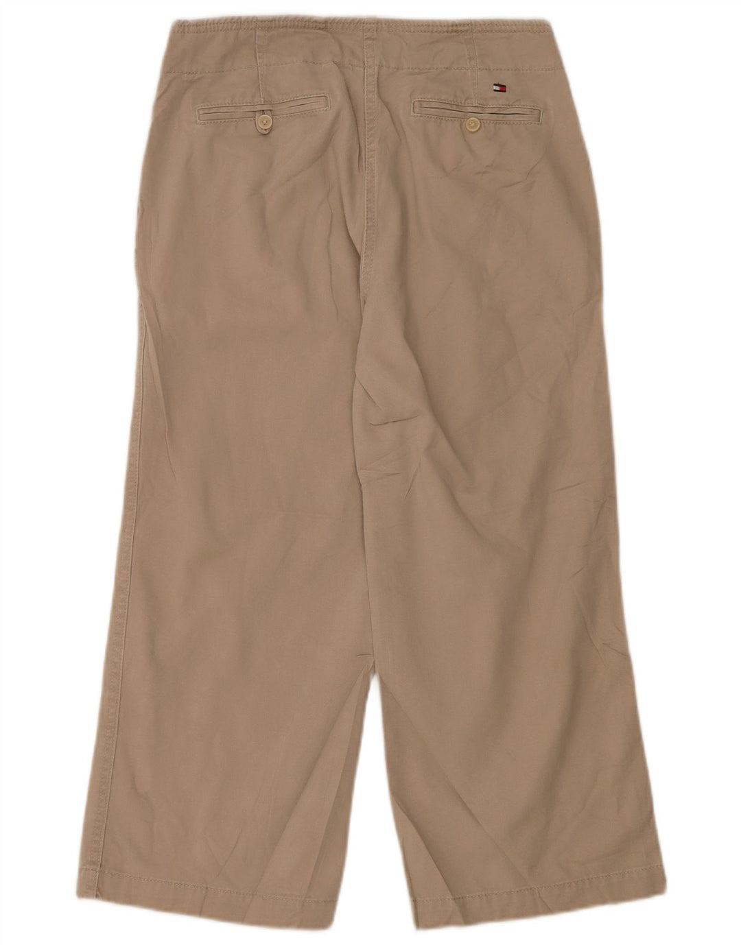 TOMMY HILFIGER Pantaloni cropped da uomo dalla vestibilità rilassata US 8 Medium W30 L25 Beige
