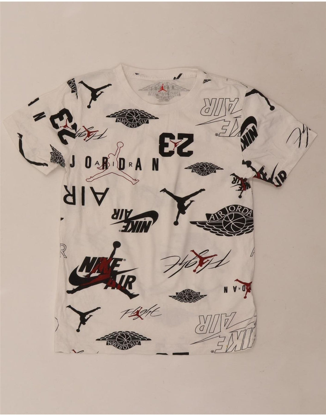 T-shirt grafica Jordan da bambino, 10-11 anni, cotone bianco medio