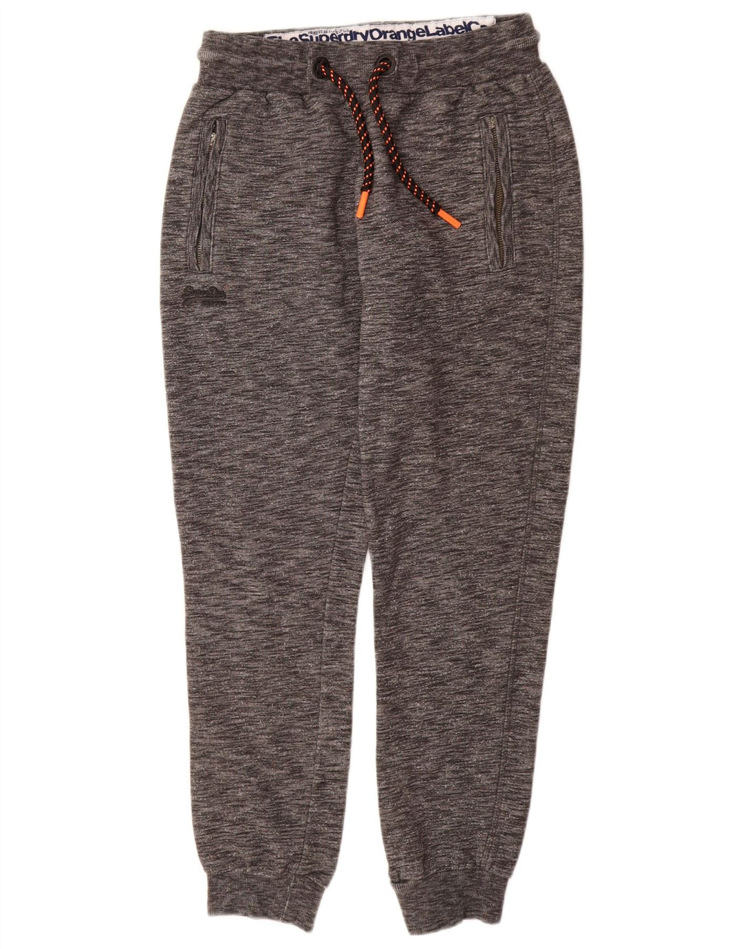 Pantaloni da tuta da uomo slim fit SUPERDRY Joggers piccoli grigi screziati