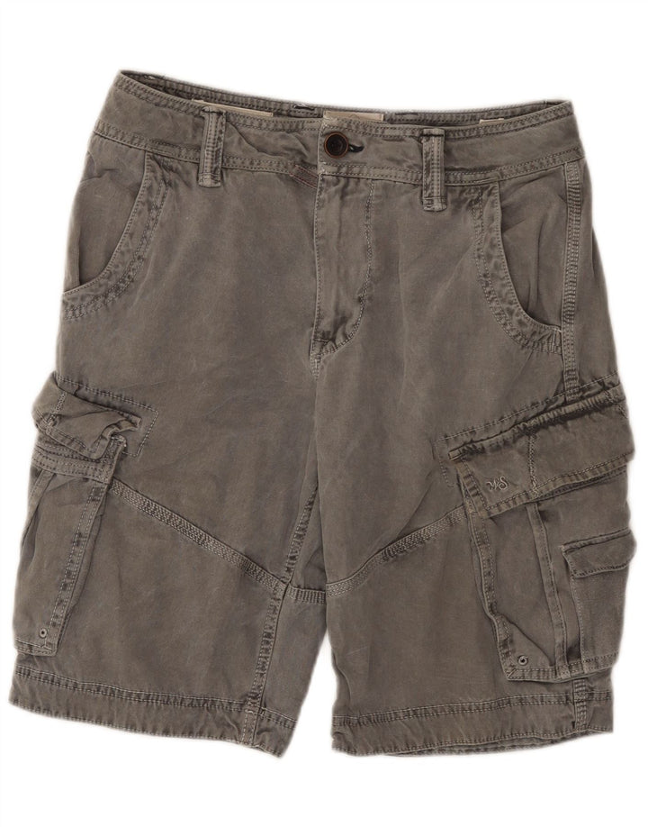 Pantaloncini cargo da uomo White Stuff W32 in cotone grigio medio