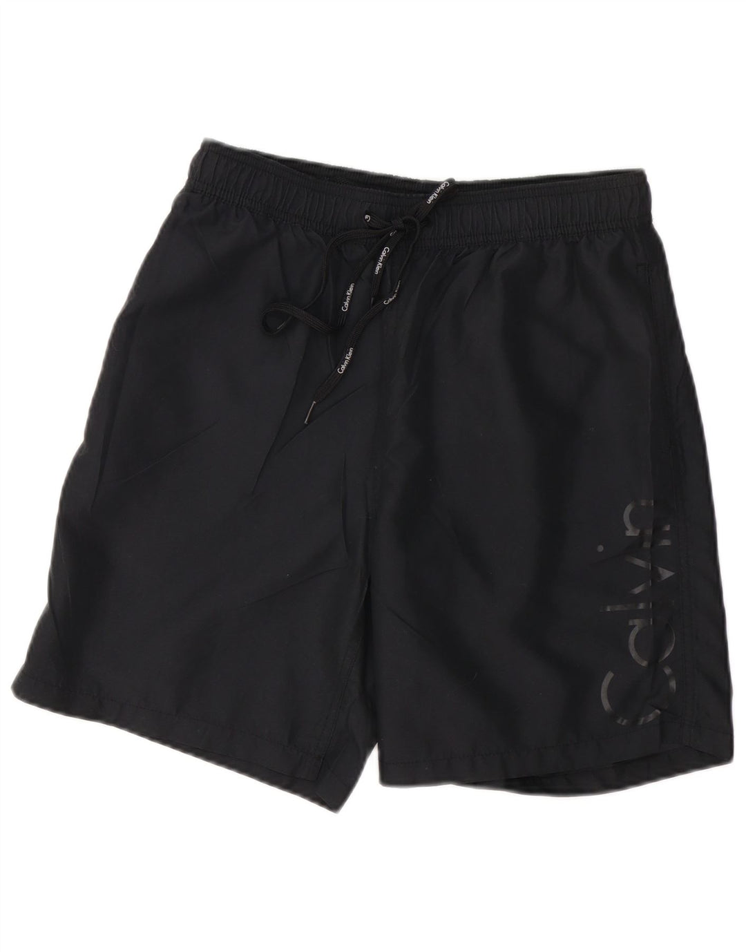 Pantaloncini da bagno grafici da uomo Calvin Klein poliestere nero medio