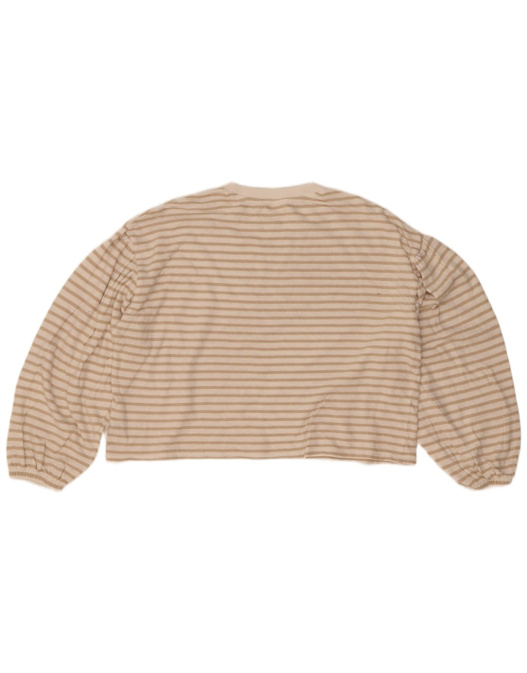 Top oversize per ragazze Marks & Spencer a maniche lunghe 13-14 anni a righe beige