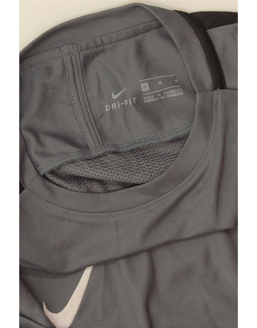 T-shirt Nike Dri Fit da uomo, colore grigio medio, color block