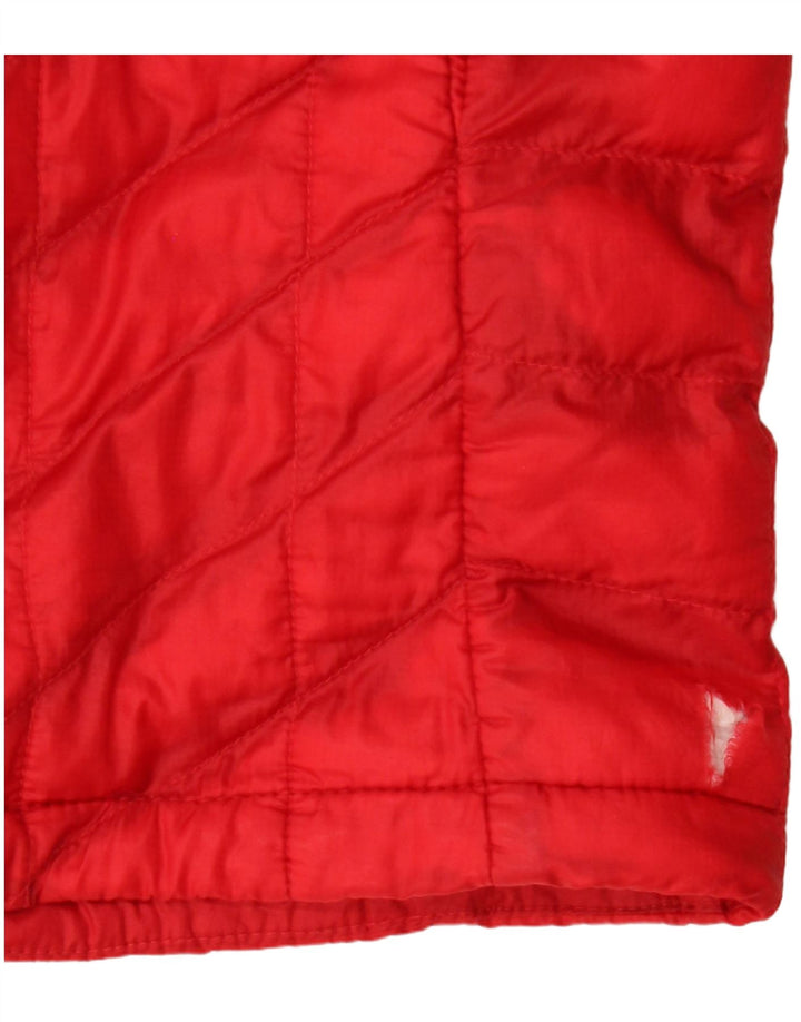 Giacca imbottita con cappuccio da uomo The North Face UK 42 XL Poliestere color block rosso