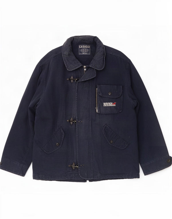 Casucci Montgomery da uomo UK 44 2XL Cotone blu navy