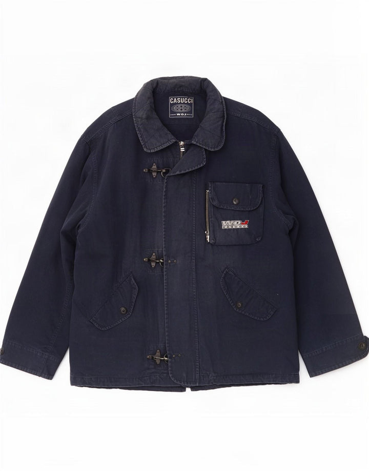 Casucci Montgomery da uomo UK 44 2XL Cotone blu navy