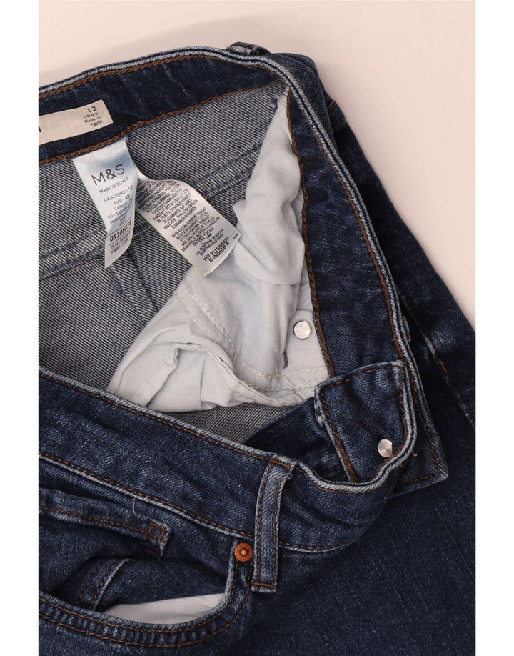 Jeans affusolati da donna Marks & Spencer UK 12 medio W30 L29 cotone blu