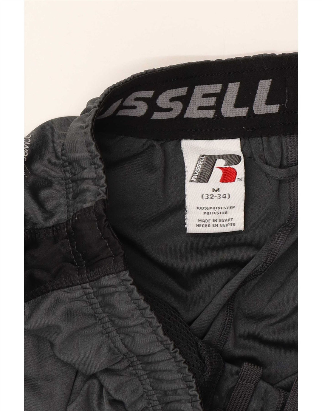 Pantaloncini sportivi da uomo Russell Athletic Poliestere color block grigio medio