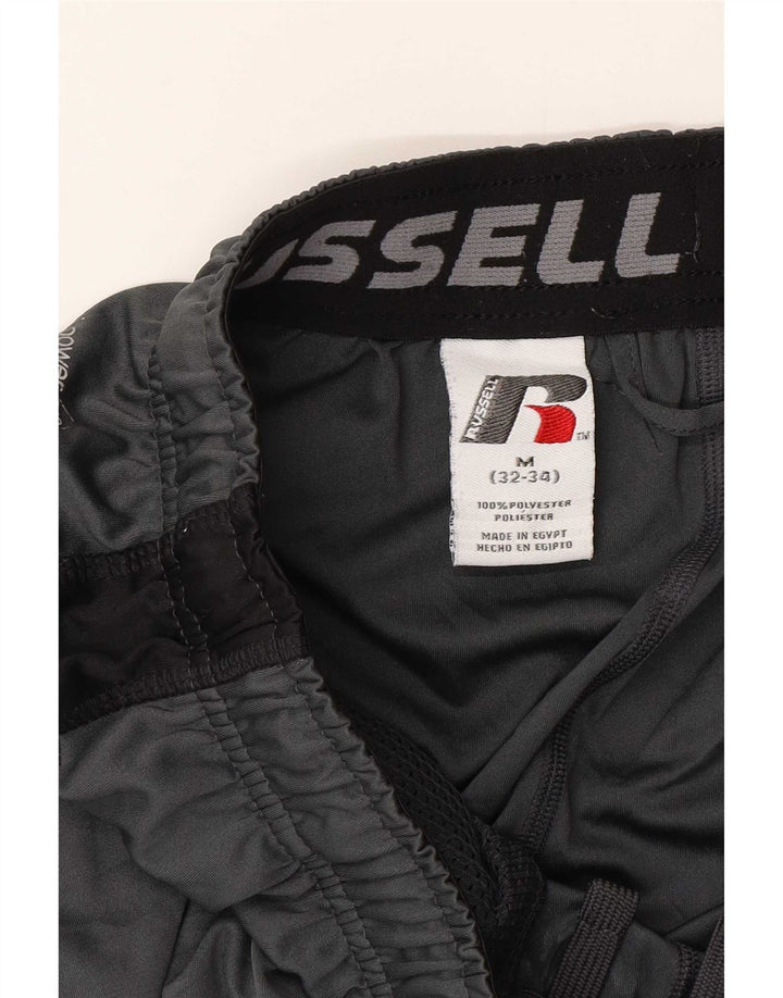 Pantaloncini sportivi da uomo Russell Athletic Poliestere color block grigio medio