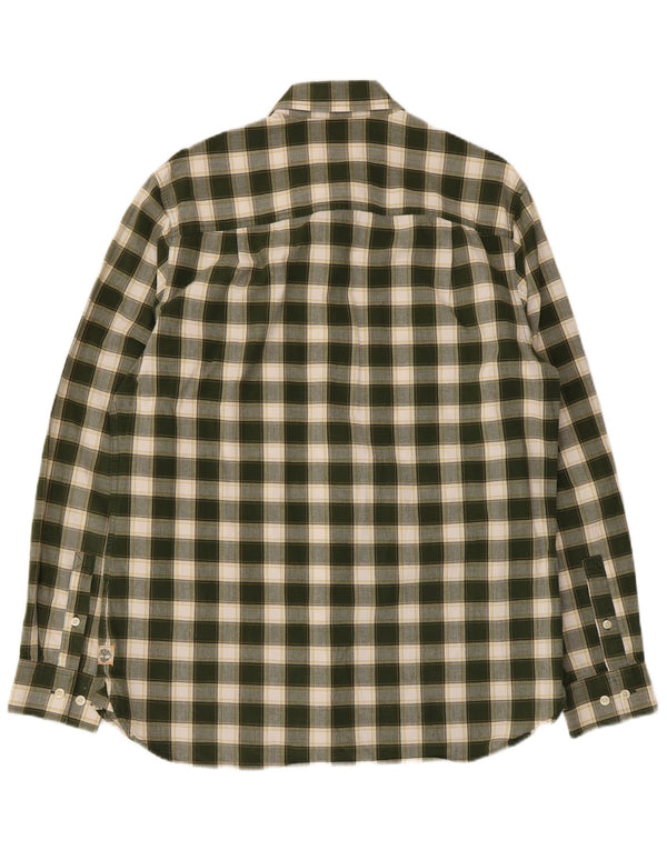 Camicia Timberland da uomo vestibilità regolare in cotone a quadri verde medio