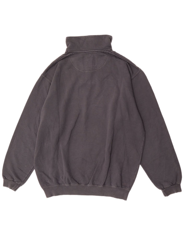 Felpa Champion da uomo con zip e collo, 2XL, cotone grigio