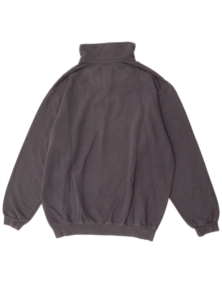 Felpa Champion da uomo con zip e collo, 2XL, cotone grigio