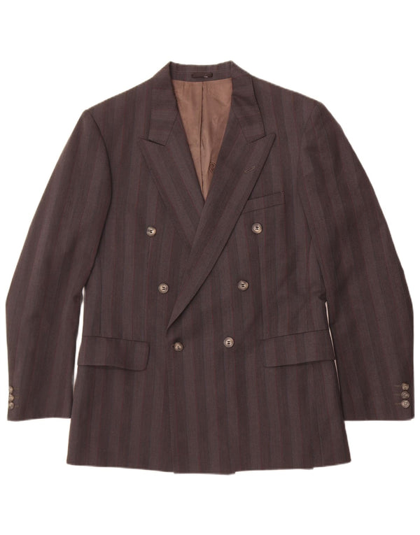 Giacca blazer doppiopetto da uomo Magee UK 38 Lana a righe grigio medio