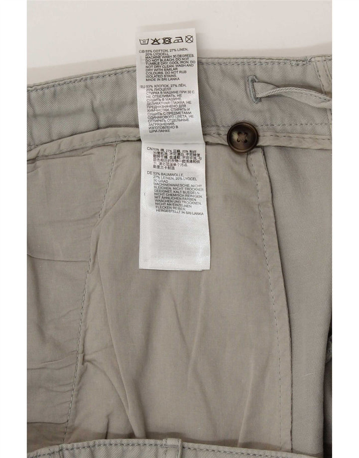 Pantaloncini chino da uomo Reiss W36 grandi in cotone grigio