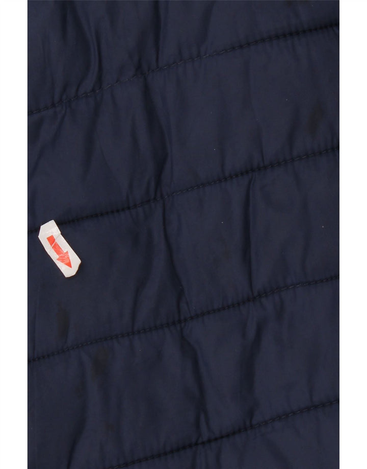 Giacca imbottita da uomo Superdry UK 40 Large in nylon blu navy