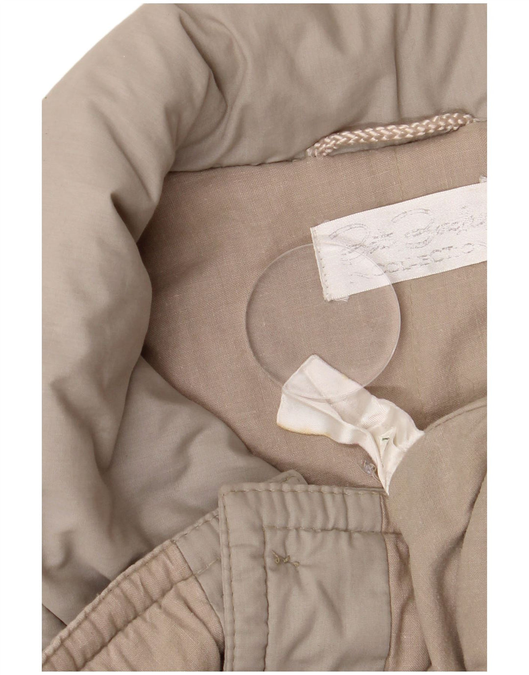 Soprabito oversize da donna vintage EU 40 Poliestere beige medio