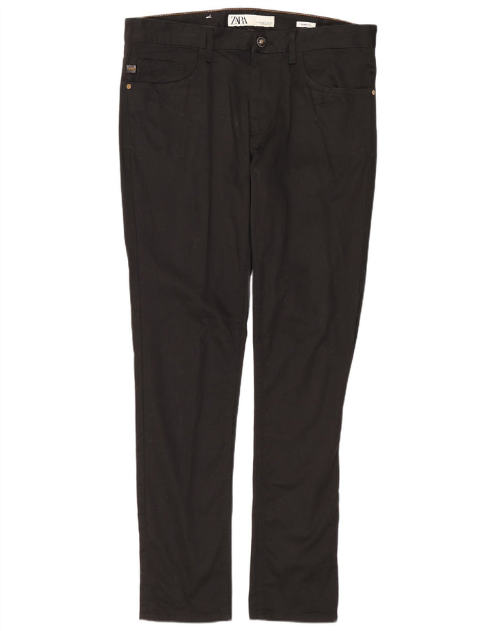 Pantaloni skinny casual da uomo ZARA EU 42 Large W32 L31 cotone nero