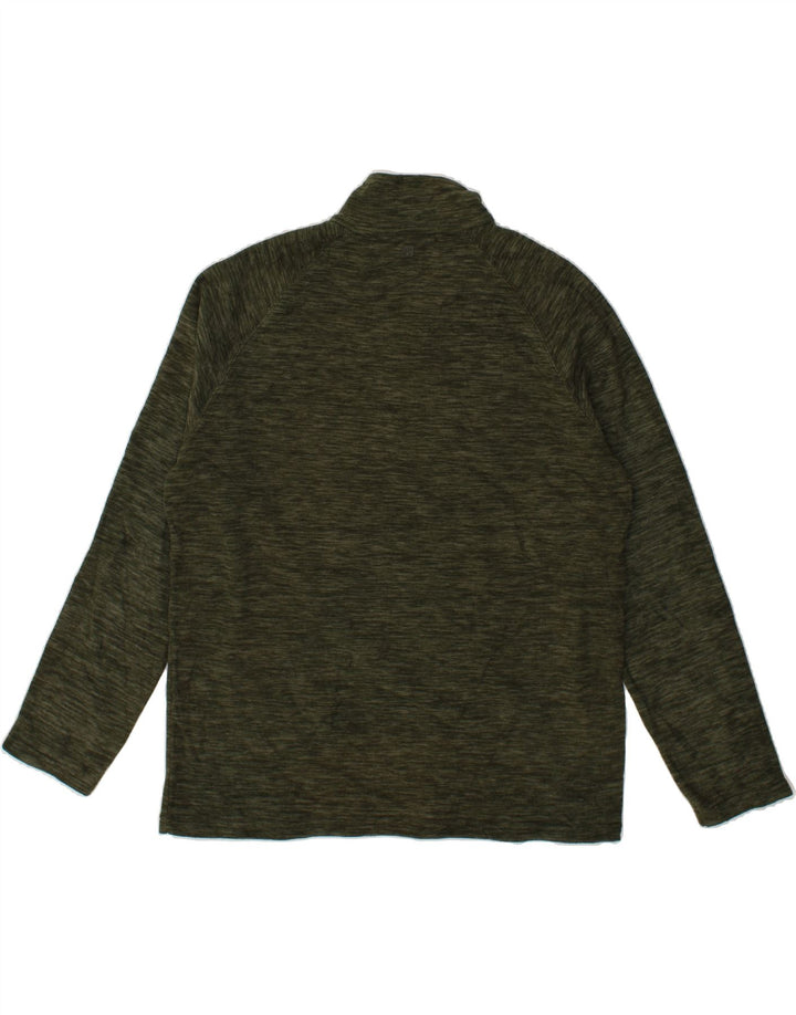 MOUNTAIN WAREHOUSE Mens Zip Neck Fleece Jumper Large Green Polyester Vintage Mountain Warehouse and Second-Hand Mountain Warehouse from Messina Hembry 