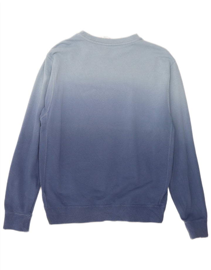 Felpa Nike da uomo in cotone tie-dye blu medio