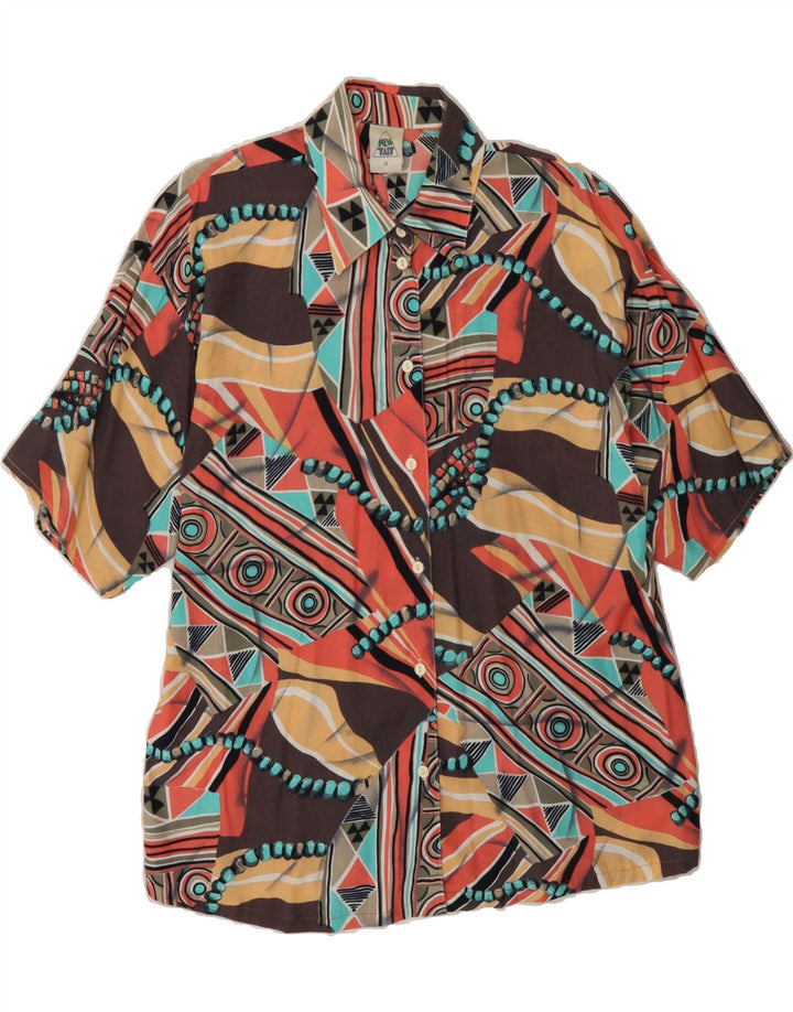 FAST WAY Womens Abstract Pattern Shirt Blouse EU 38 Medium Multicoloured Vintage Fast Way and Second-Hand Fast Way from Messina Hembry 
