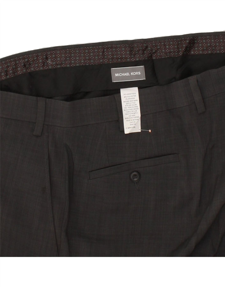 MICHAEL KORS Mens Slim Suit Trousers W38 L32 Grey Polyester Vintage Michael Kors and Second-Hand Michael Kors from Messina Hembry 