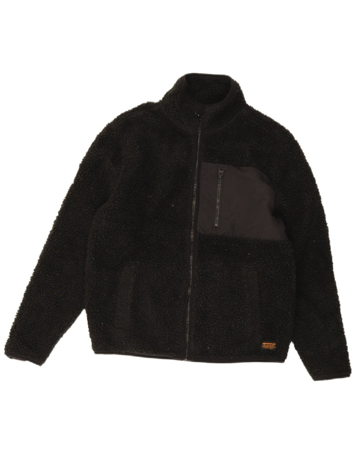 Giacca in pile da uomo Superdry UK 36 Small Poliestere nero