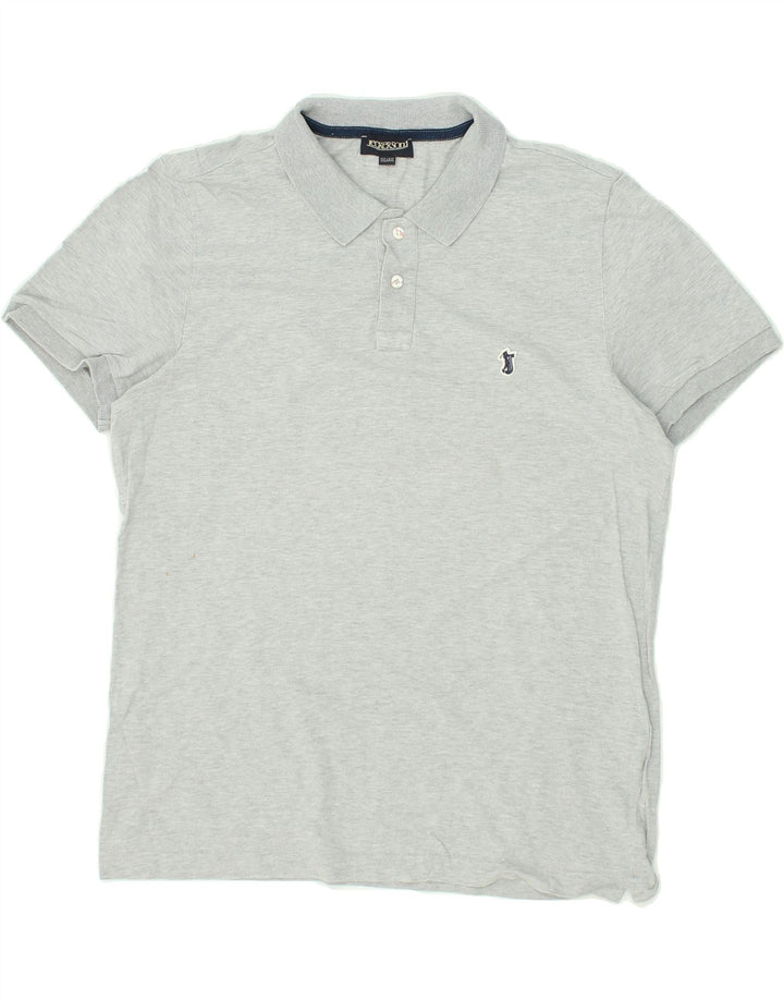 JECKERSON Mens Polo Shirt 2XL Grey Cotton | Vintage Jeckerson | Thrift | Second-Hand Jeckerson | Used Clothing | Messina Hembry 