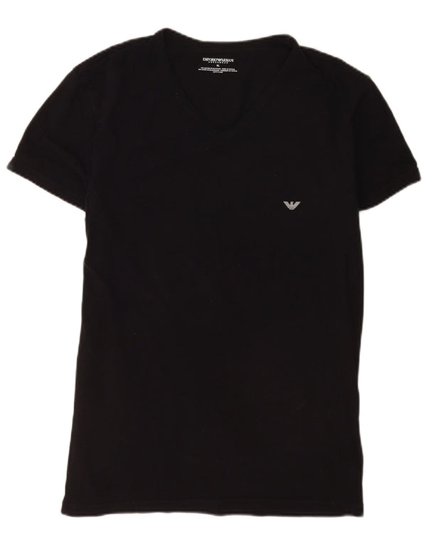 T-shirt da uomo Emporio Armani Top XL in cotone nero