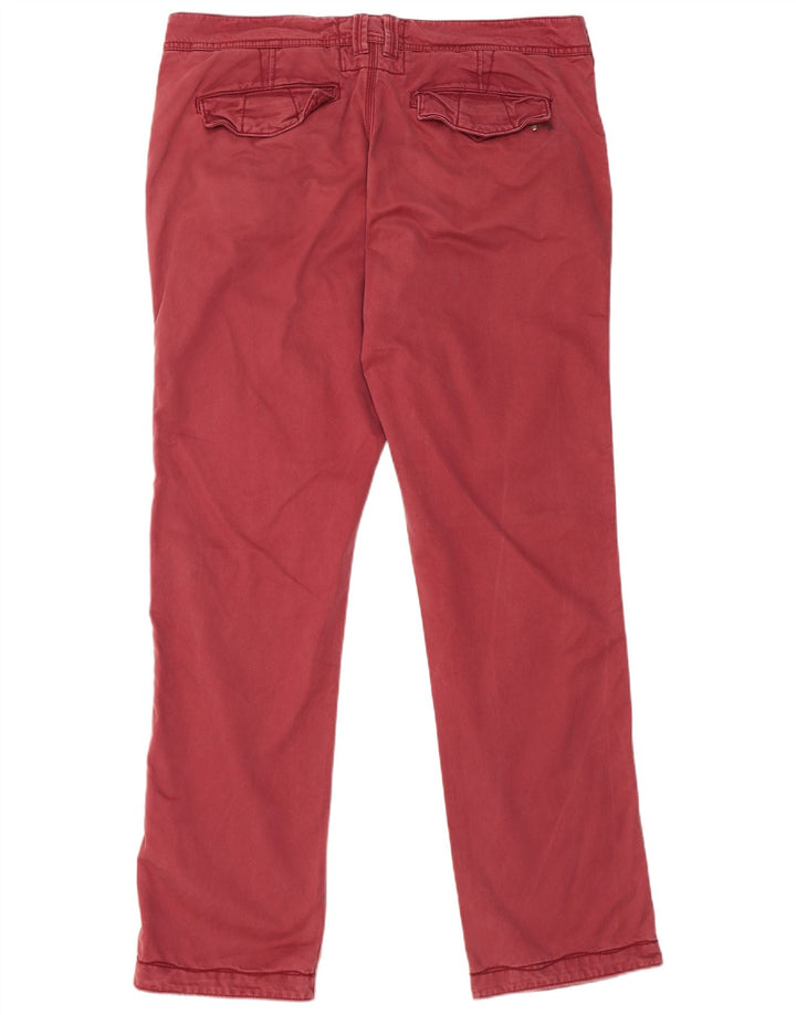 FAT FACE Pantaloni chino dritti da uomo W38 L33 in cotone rosso