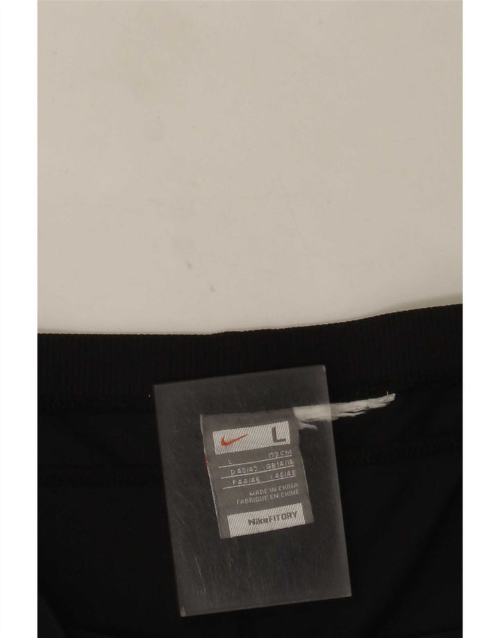 Pantaloni della tuta Nike Capri da donna UK 14/16 grandi neri