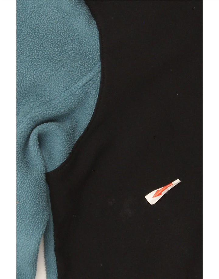 Maglione in pile da uomo con zip e collo The North Face piccolo blu in poliestere color block