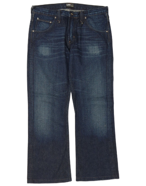 Jeans svasati da uomo Lee Clark W34 L31 cotone blu navy