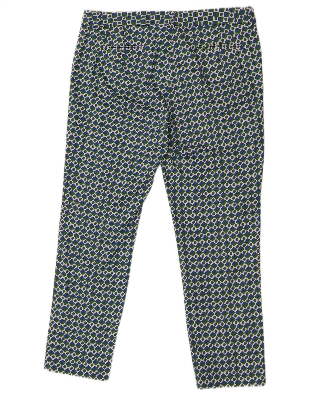 Pantaloni chino dritti da weekend da donna Max Mara W32 L26 Blu geometrico