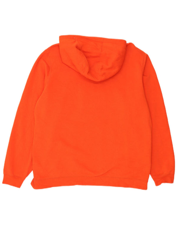 Felpa con cappuccio grafica Nike Clemson Tigers da uomo XL in cotone arancione