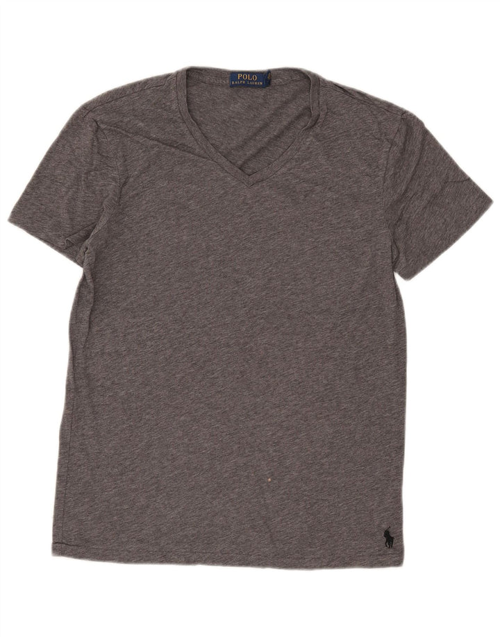 Polo Ralph Lauren T-shirt da uomo Top piccola grigia chiazzata
