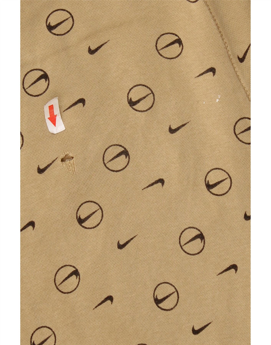 Pantaloni da tuta con grafica Nike da uomo, pantaloni da jogging, piccoli, beige geometrici