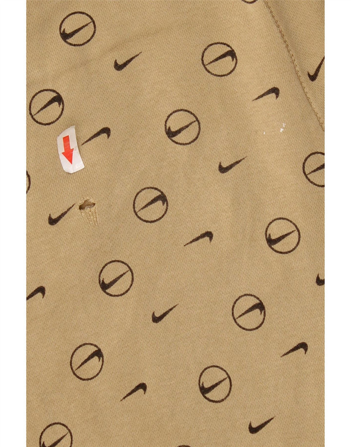 Pantaloni da tuta con grafica Nike da uomo, pantaloni da jogging, piccoli, beige geometrici