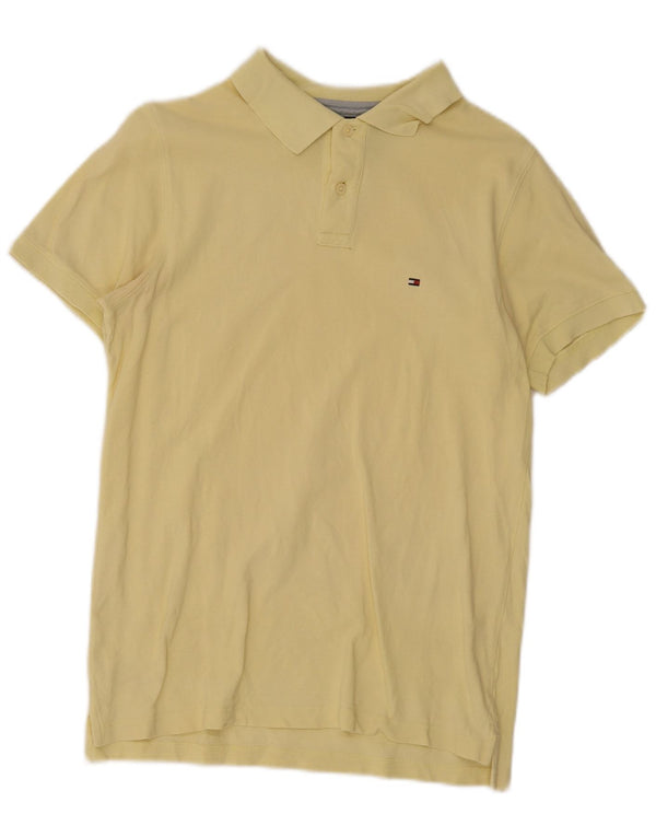 Polo slim fit da uomo Tommy Hilfiger giallo medio