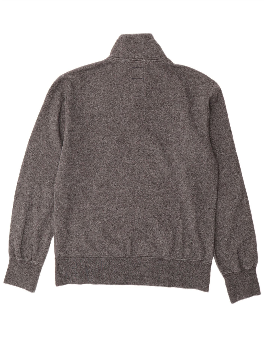 Felpa Champion da uomo con collo con zip, maglione grande, cotone grigio