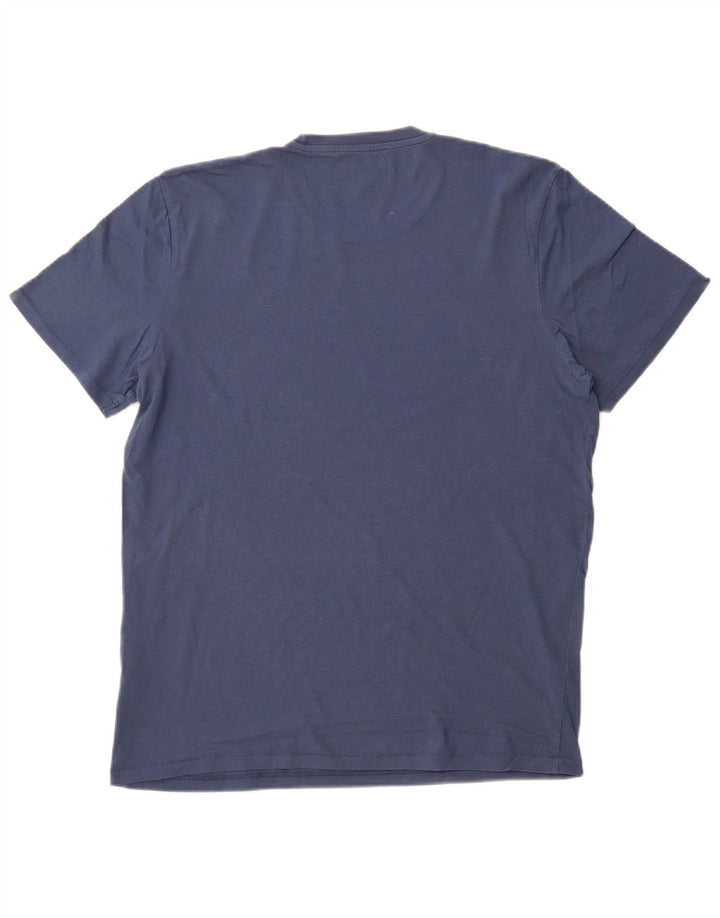 T-shirt grafica da uomo WRANGLER Top in cotone blu navy medio