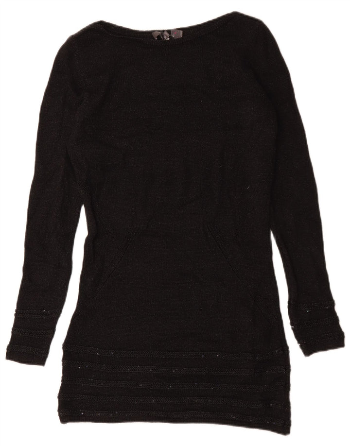 Maglione maglione con scollo a barca Marks & Spencer da donna Per Una UK 8 piccolo nero