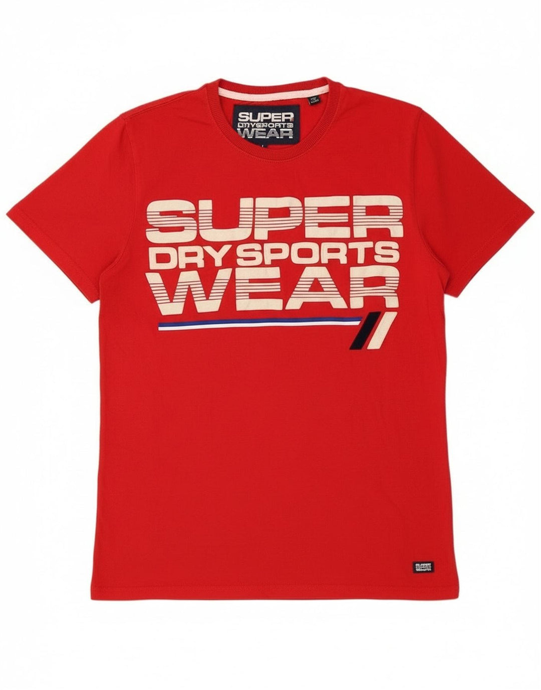 T-shirt grafica da uomo Superdry Top grande in cotone rosso