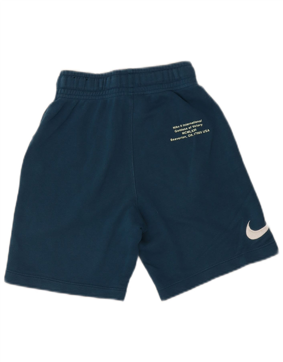 Pantaloncini sportivi con grafica NIKE da ragazzo 8-9 anni piccoli in cotone blu