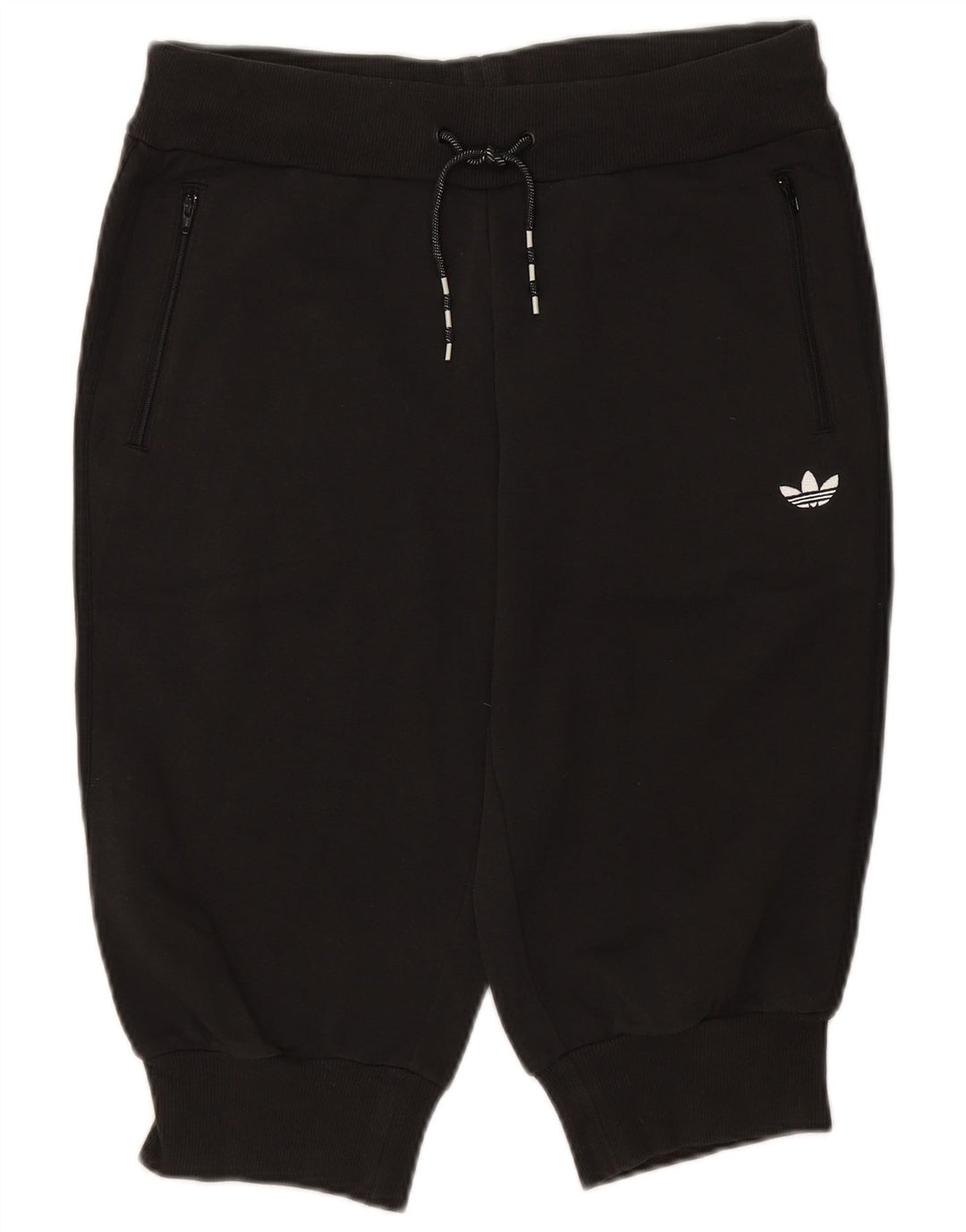 Pantaloncini sportivi Bermuda da donna ADIDAS EU 40 cotone nero medio