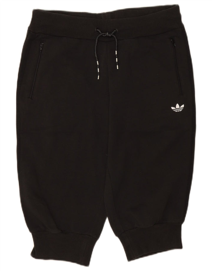 Pantaloncini sportivi Bermuda da donna ADIDAS EU 40 cotone nero medio
