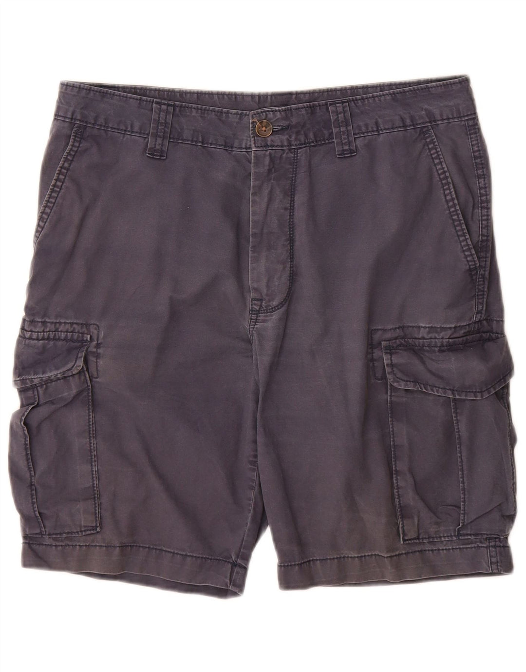 Pantaloncini cargo da uomo Marks & Spencer W34 Large in cotone blu navy