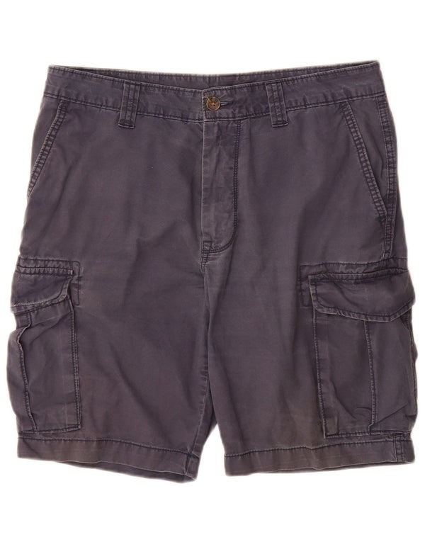Pantaloncini cargo da uomo Marks & Spencer W34 Large in cotone blu navy