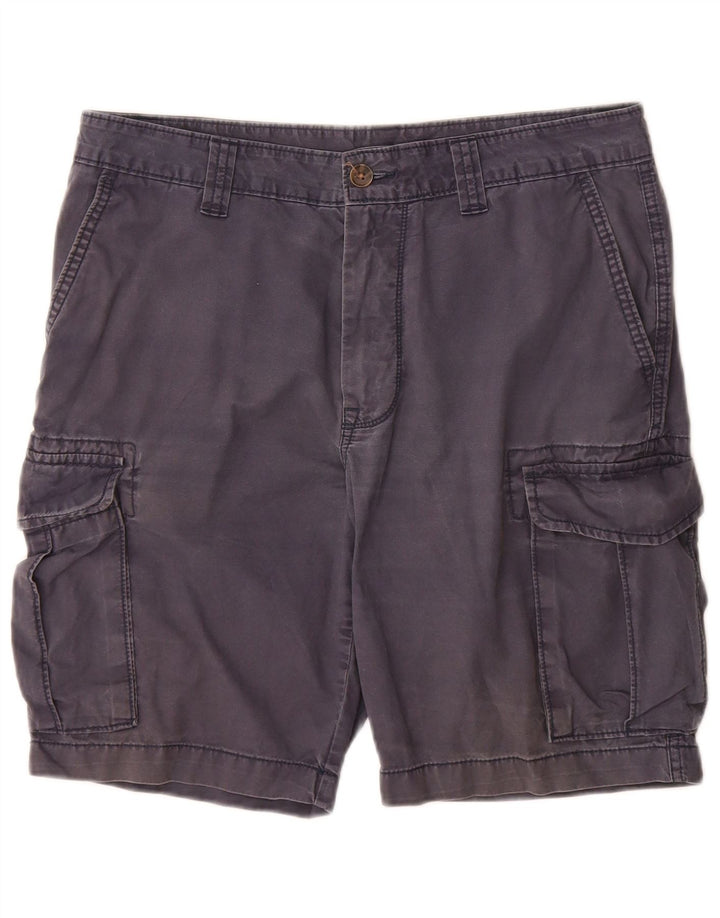 Pantaloncini cargo da uomo Marks & Spencer W34 Large in cotone blu navy