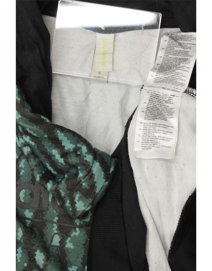 ADIDAS Mens Hoodie Jumper Small Green Animal Print Polyester Vintage Adidas and Second-Hand Adidas from Messina Hembry 